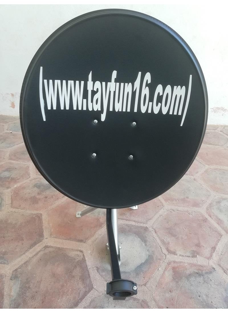 Tayfun Black 70 cm Full HD 4K Satellite Dish Antenna-Anthracite  - Image 1