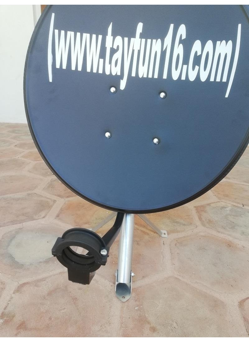 Tayfun Black 70 cm Full HD 4K Satellite Dish Antenna-Anthracite  - Image 2