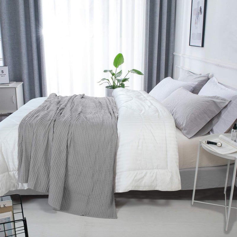 HILLFAIR 100% Combed Cotton Blanket - Image 2