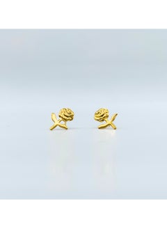 Rose Gold Flower Earrings | Stainless Steel | 18K Gold Plated - pzsku/Z7C894A553B010770B675Z/45/_/1736166920/34657404-264b-4066-9faf-6538f8f6c1d6