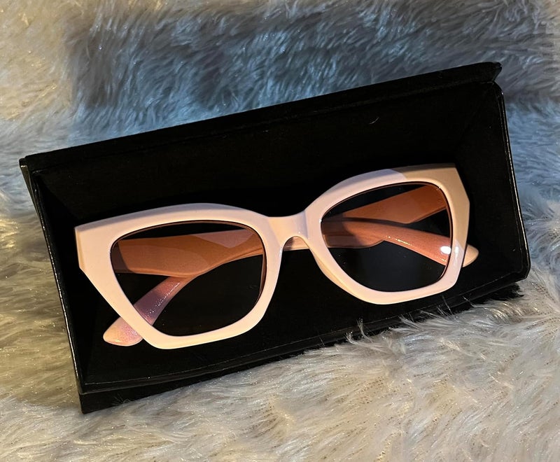 CHIBRO Travel Sunglasses Spectacle Cases | PU Leather Sunglass Bag case | Glasses Pouch Organizer for Women | Summer Lightweight Sun Glasses Protector Box - Image 5