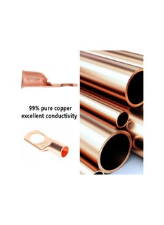 The Bros 60Pcs Copper Ring Lug Terminals Battery Cable Ends Copper Eyelets Terminal Connectors Electrical Wire Cable Crimp Connector SC6-SC25 Set（silver）  - Image 4