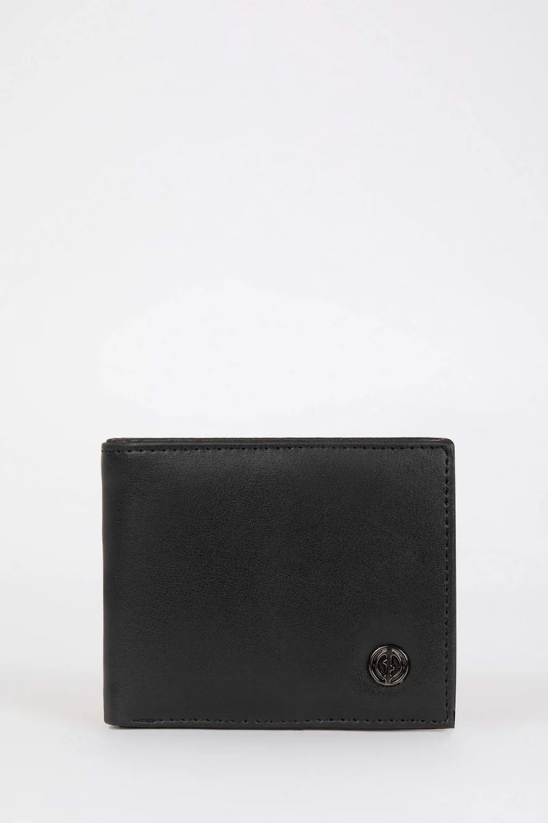 ديفاكتو Men's Faux Leather Wallet