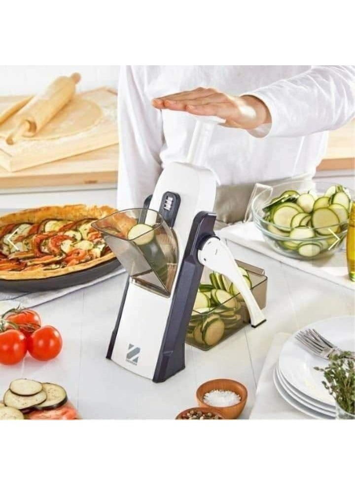 5-in-1 Mandoline Slicer Cuts all vegetables into different shapes