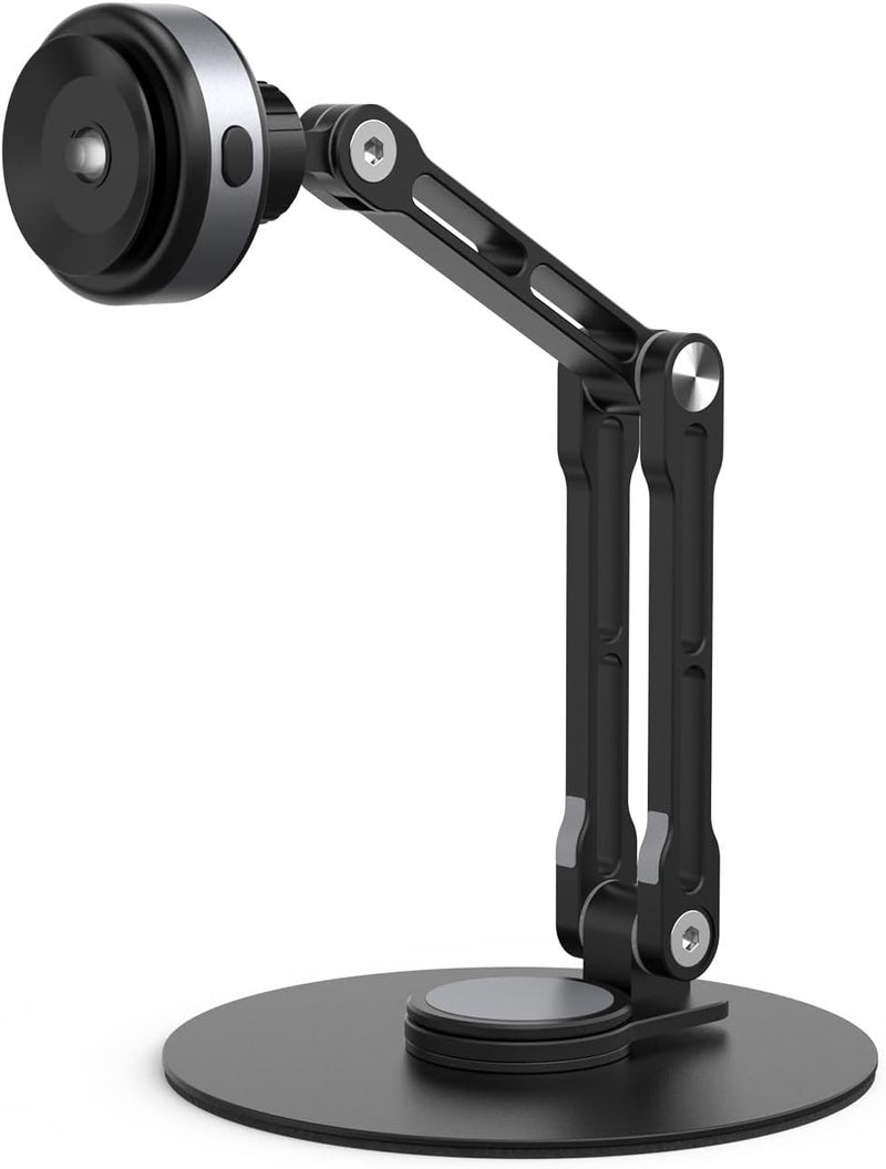 Tablets Stand Suction Cup Adjustable Height Aluminum Alloy Bracket for Tablets and Smartphones 360° Rotation Portable Aluminum Tablet Stand with Height - Image 1