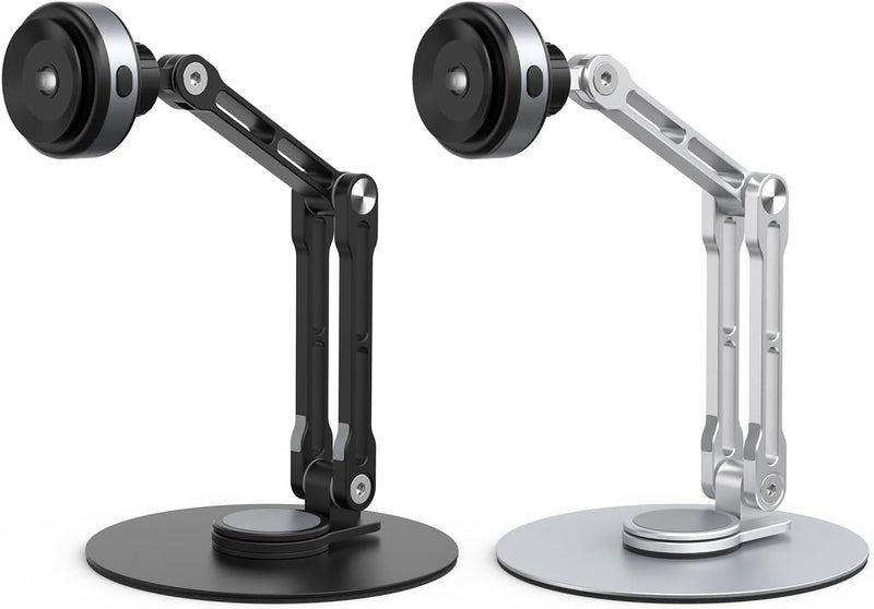 Tablets Stand Suction Cup Adjustable Height Aluminum Alloy Bracket for Tablets and Smartphones 360° Rotation Portable Aluminum Tablet Stand with Height - Image 5