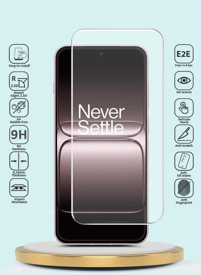 جيماكس حماية شاشة زجاجية مقسّاة 9H 2.5D بأطراف منحنية من سلسلة GMAX الاحترافية OnePlus 13s 5G 2025 - واضحة - Image 2