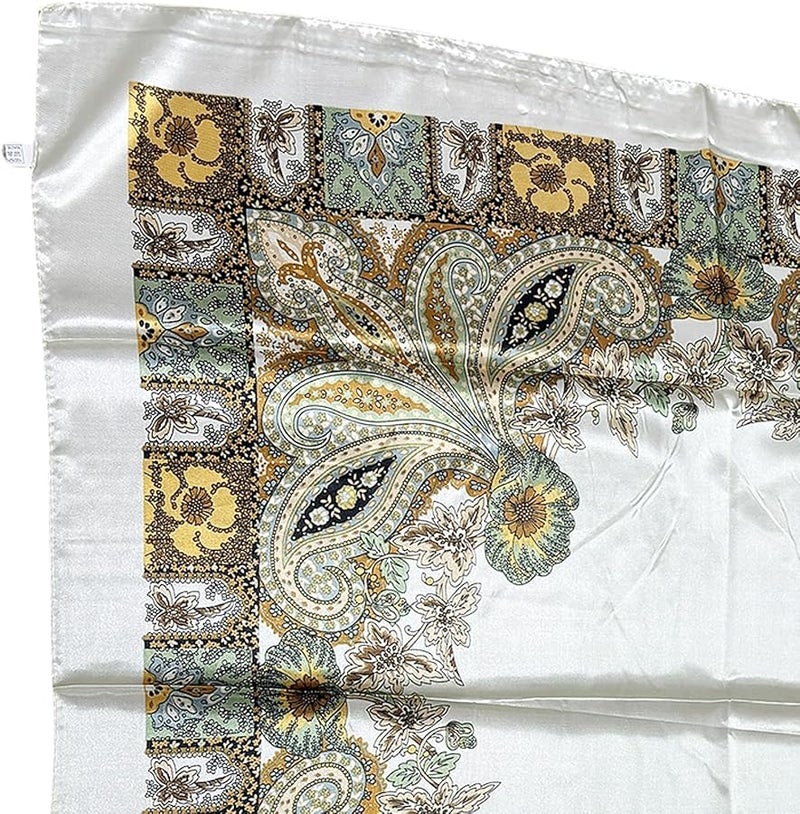 Lightweight Paisley Print Scarf For Women And Men In 3 Colors - Image 4