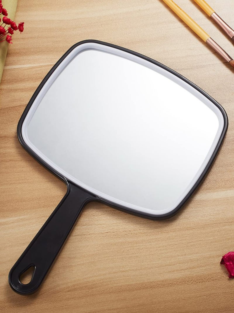 OMIRO Hand Mirror, Black Handheld Mirror with Handle, 6.6" W x 9.2" L - Image 4
