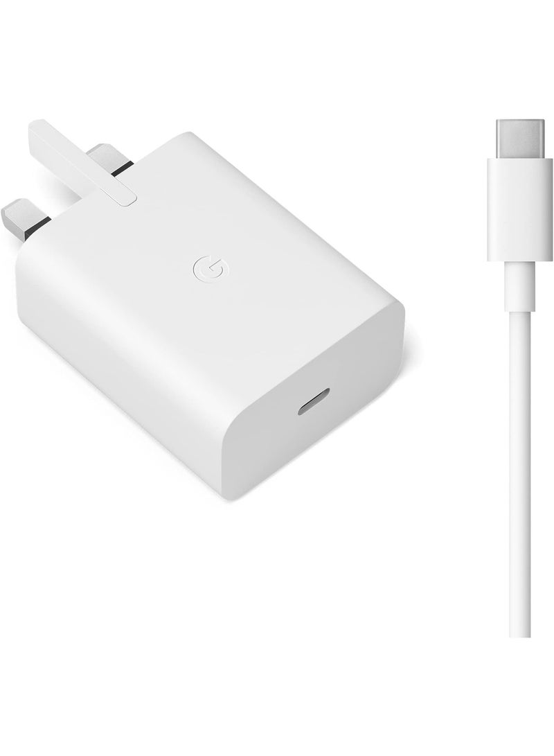 USB C Fast Charger, 30W Type C Super Fast Wall Charger Block with 3.3FT USB-C Charging Cable Compatible with Google Pixel 11/10A/10 Pro/9/9 Pro XL/9 Pro Fold/9a/8/8 Pro/8a/7/7 Pro/7a/6/5/4/3XL, Tablet, Slate, PixelBook - Image 4