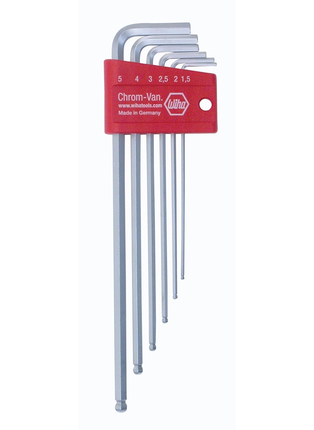 Wiha Wiha 66995 6Piece Metric Ball End Long Hex LKey Set  - Image 1