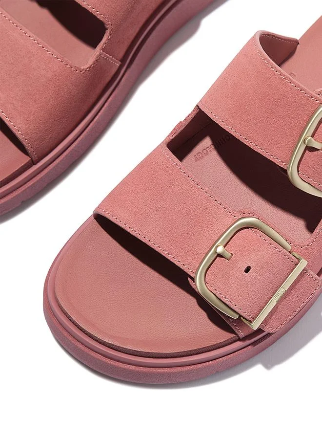 فيت فلوب GEN-FF BUCKLE TWO-BAR SUEDE SLIDES