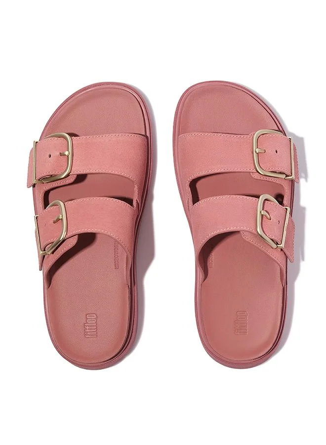 فيت فلوب GEN-FF BUCKLE TWO-BAR SUEDE SLIDES