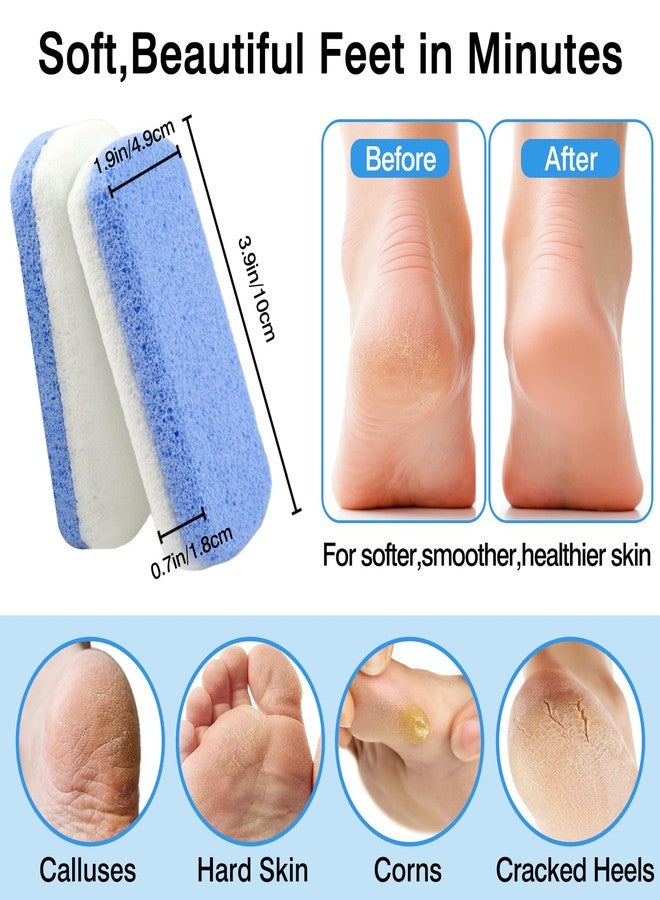 Ceemiaa Durable Callus Remover & Dual-Sided Foot Scrubber for Exfoliation and Pedicure ，2-Pack Glass Pumice Stones - Image 4