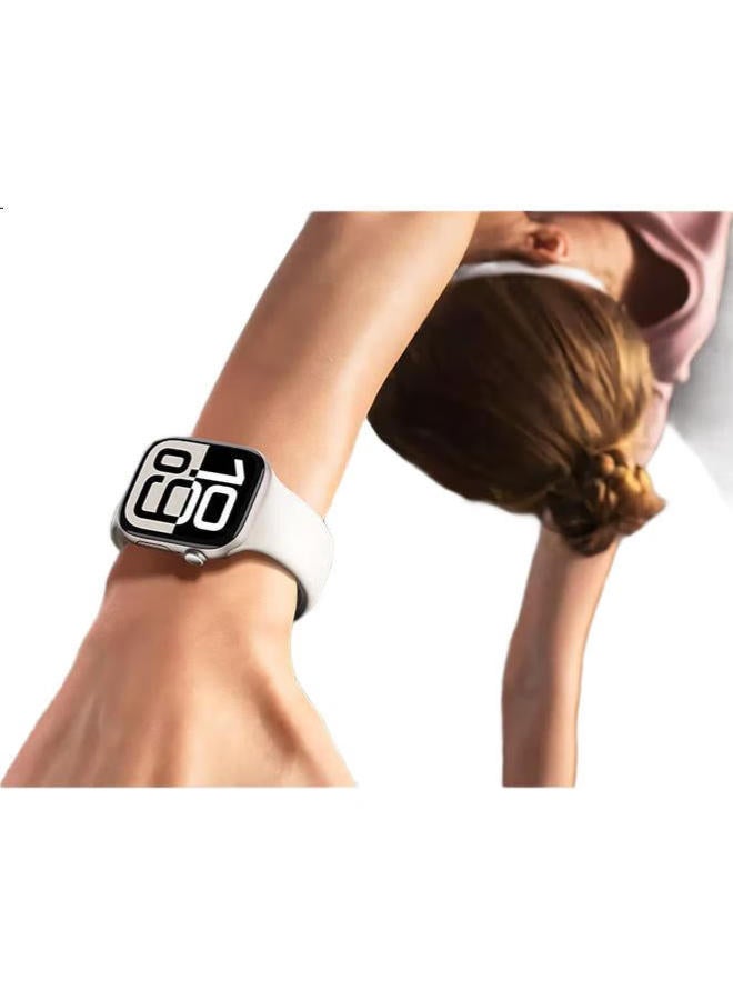 WP New Apple Watch Band, Apple Watch Ultra2 Liquid Silicone Band For Men And Women, Iwatch S10/9/8 Classic Black 46 - Image 3