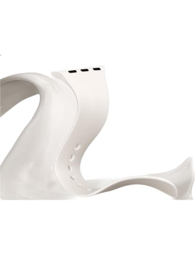 WP New Apple Watch Band, Apple Watch Ultra2 Liquid Silicone Band For Men And Women, Iwatch S10/9/8 Classic Black 46 - Image 1