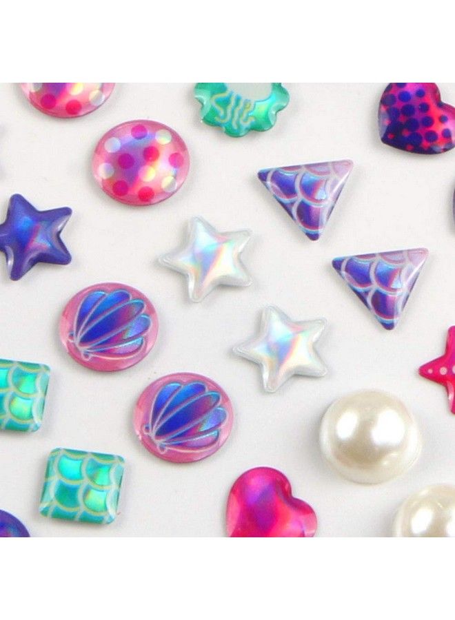 Augsun 240 Piece Sticker Earrings 3D Gems Sticker Girls Sticker Earrings Self Adhesive Glitter Craft Crystal Stickers  - Image 5