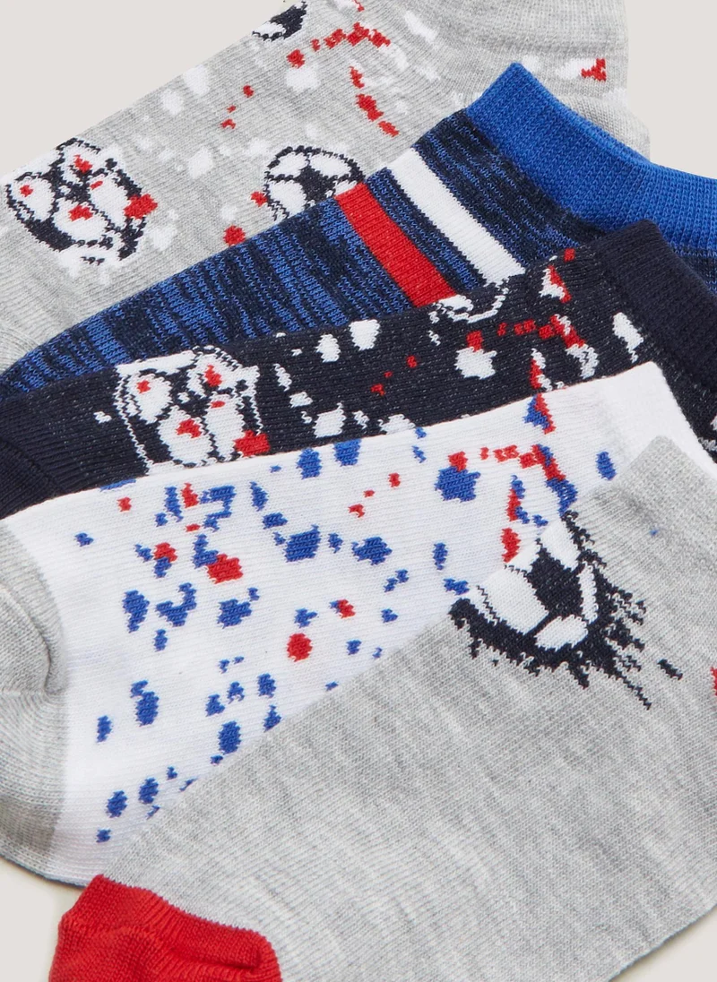 Matalan Kids 5 Pack Football Trainer Socks