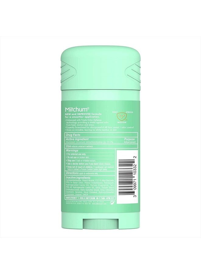 Mitchum مزيل عرق متقدم للنساء بخاصية التحكم ضد التعرق صلب غير مرئي نقي ومنعش 2.70 أونصة (عبوة من 4) - Image 4