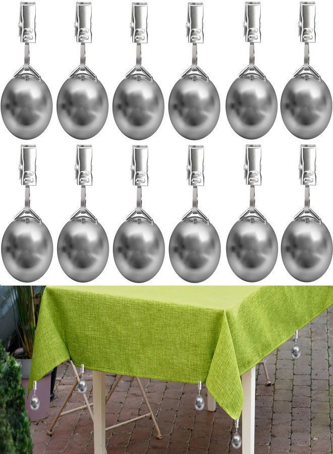 Yteseery 12 Pack Tablecloth Weights, Stabilizing Tablecloth Clips for Decorative Flags, Useful for Camping, Picnic, Travel, Party or Dinner - Image 1