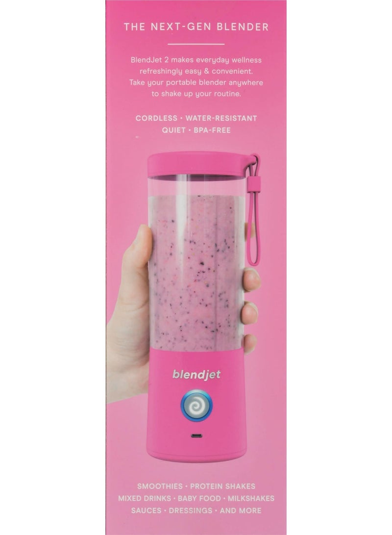 blendjet The BlendJet 2 hot pink is a compact, 16 oz (20 oz total capacity) portable blender - Image 3