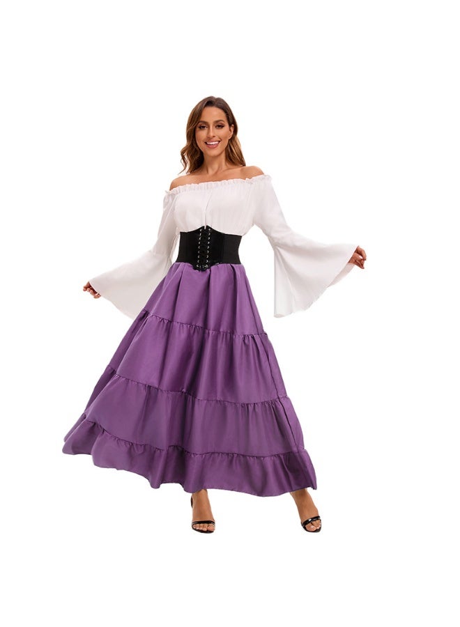Women Renaissance Costume Medieval Maiden Fancy Cosplay Over Dress Halloween Costumes for Women Victorian Dress Costume - Image 1