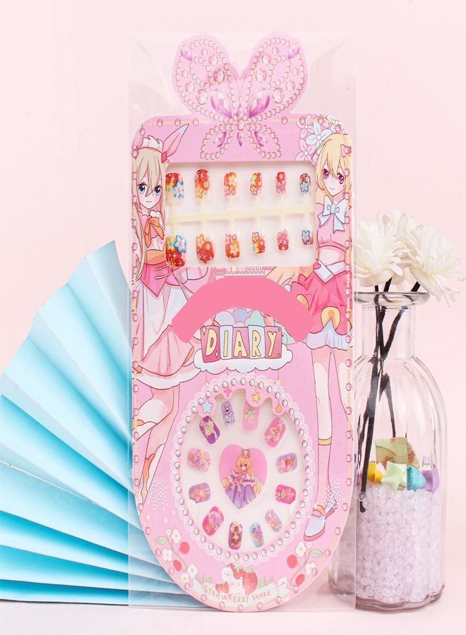 Beautiful DIY Nail Art Stickers Set Manicure Nail Art Kit for Kids Girls Birthday Holiday Gift - Image 3