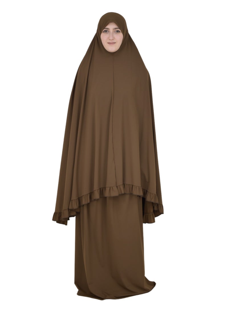 DAMAS COLLECTION Two Piece Islamic prayer dress for women plus size  - Image 5