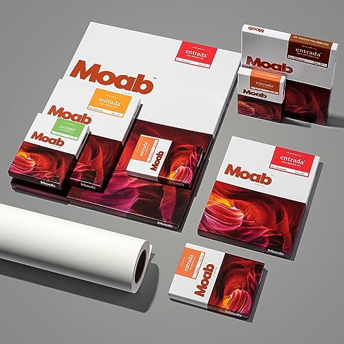 Moab Entrada Rag FineArt 2-Side Bright White Matte Inkjet Paper, 17x22", 25 Sheets - Image 5