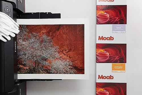Moab Entrada Rag FineArt 2-Side Bright White Matte Inkjet Paper, 17x22", 25 Sheets - Image 3