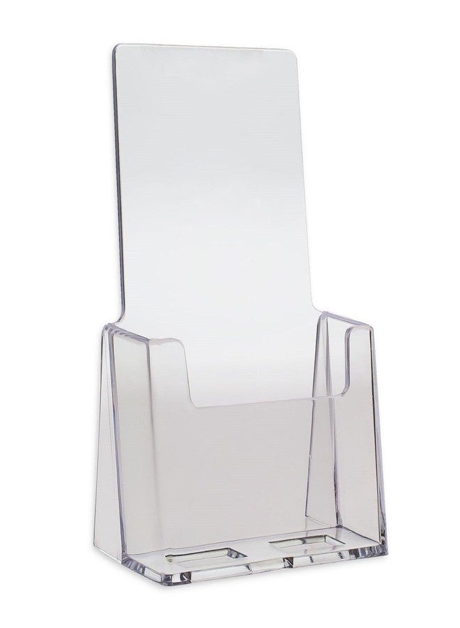 AZM Displays 2 Pack Brochure Holder Literature Display for 4x9" Clear Acrylic AZM Displays - Image 2