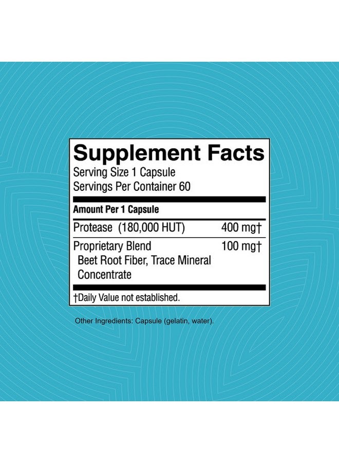 ناتشرز صن شاين كبسولات بروتياز عالية الفعالية من Nature's Sunshine - 60 كبسولة - Image 3