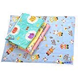 Peubud Pure Cotton Sheets for Babies Multicolour Pack of 2 5840mm L X 4570mm W