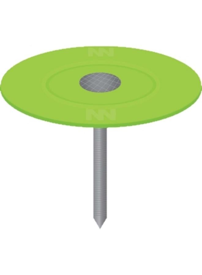 ACE Galvanized Finish Flat Head Roofing Nail Green and Silver 1.5inch ACE5193396