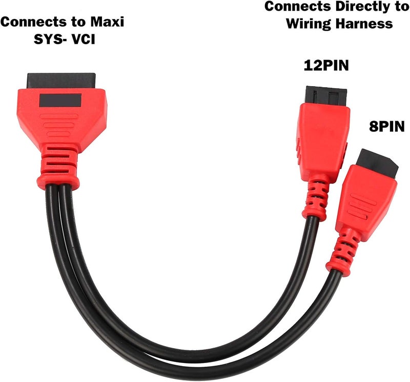 TTXSPP Cable Adaptor for Chrysler 12+8 Programming Cable Connector for Autel DS808 Maxisys Main Test Cable for Autel DS808 Maxisys MS905 MS906 MS906BT MS906S MS908 MS908S Pro - Image 2
