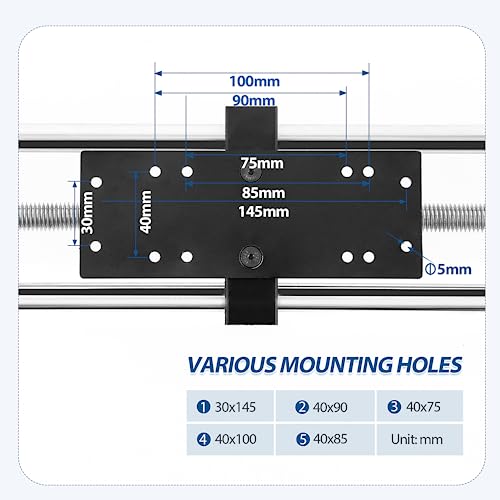 BAOSHISHAN Manual Force Test Stand Manual Tension Push Pull Test Stand Horizontal Spiral Type Stroke 220mm with 1 x HJJ-001 Clamp (APW) - Image 3