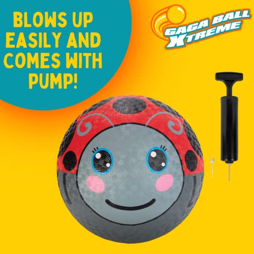 SCS Direct Gaga Ball 8.5 Inch Animal Playground Balls (3pk, Air Pump Included) - Durable, Textured Rubber Balls Official Size for Gaga Ball & Dodgeball - Fall Back-to-School Essential for Four Square & Recess - Image 2