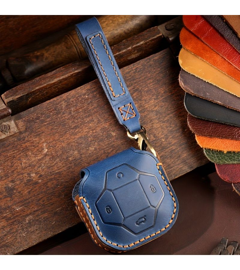4 Button Key Fob Cover Anti Drop Protective Case Shock Resistant Easy To Install For Chery T2 Traveler 2023 2024 Brown - Image 3