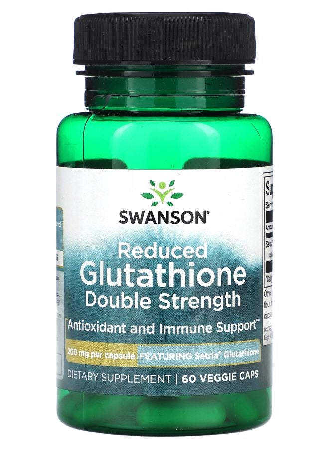 Reduced Glutathione Double Strength 60 Veggie Caps