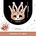 Yulejo 24 Pcs Crown Cake Topper Mini Baby Crown Tiny Queen Small Alloy Crystal Princess Headpiece Cake Decoration for Women Lady Girl Bridal Wedding Royal Themed Baby Shower Birthday PartyRose Gold - Image 4
