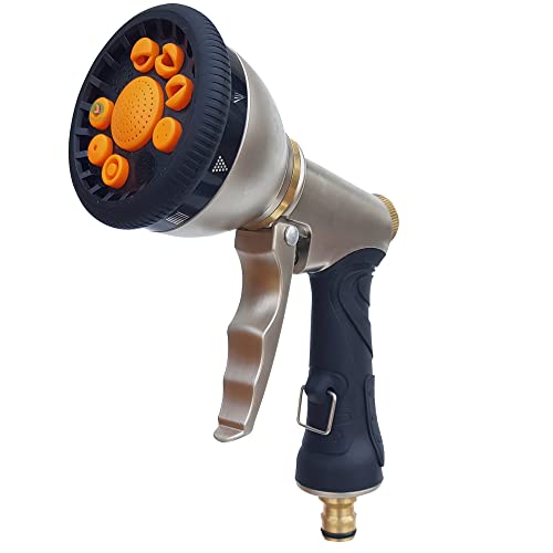 LAFILLETTE 9 in 1 Patterns Water Spray Gun Sprayers Garden Head Sprayer Garden Watering Spray Gun - Image 1