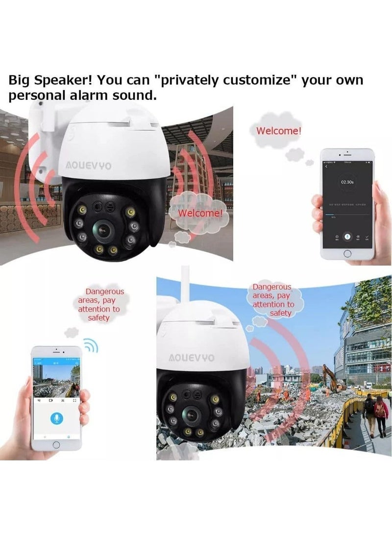 كروني كاميرا مراقبة خارجية NIP-20HS. كاميرا مراقبة واي فاي عالية الدقة 5 ميجابكسل، مقاومة للماء بمعيار IP66، تدعم الاتصال ثنائي الاتجاه والرؤية الليلية بالأشعة تحت الحمراء. تدعم بطاقة TF والتخزين السحابي، مناسبة لمراقبة أمن المنزل الخارجي. - Image 3