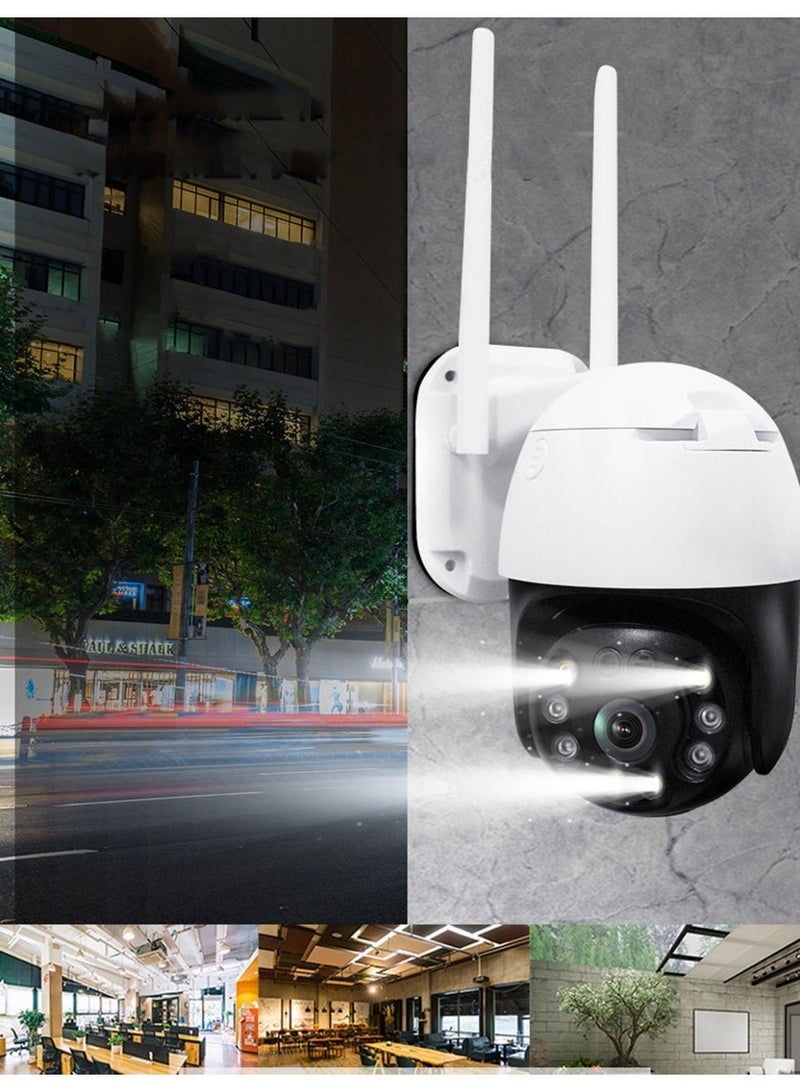 كروني كاميرا مراقبة خارجية NIP-20HS. كاميرا مراقبة واي فاي عالية الدقة 5 ميجابكسل، مقاومة للماء بمعيار IP66، تدعم الاتصال ثنائي الاتجاه والرؤية الليلية بالأشعة تحت الحمراء. تدعم بطاقة TF والتخزين السحابي، مناسبة لمراقبة أمن المنزل الخارجي. - Image 5