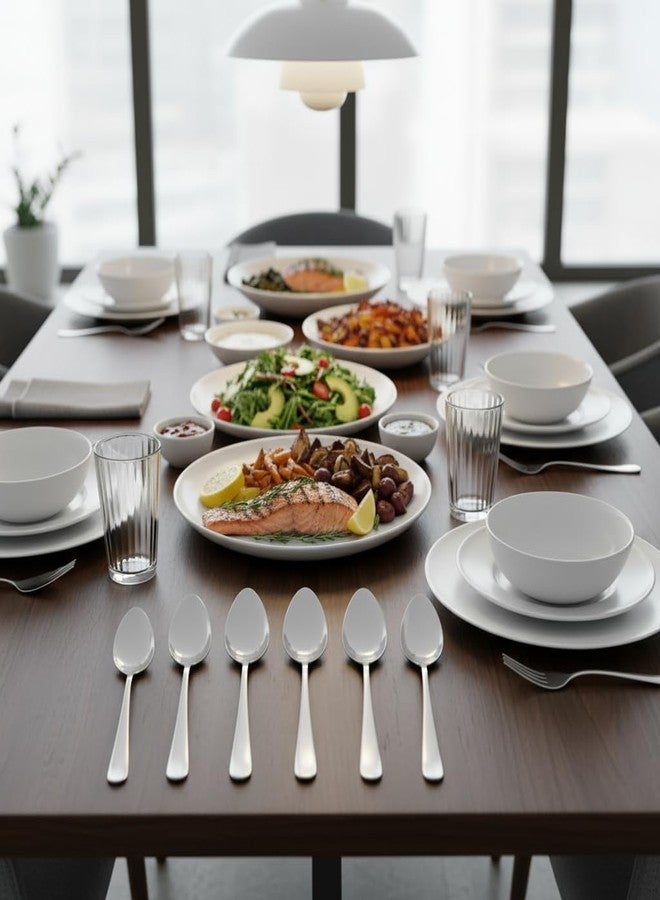 NEERAK Stainless Steel Table Spoons Set of 6 | Heavy Duty, Rust-Resistant, Polished Flatware for Dining & Kitchen UseSpoons Length 16 cm. - Image 2