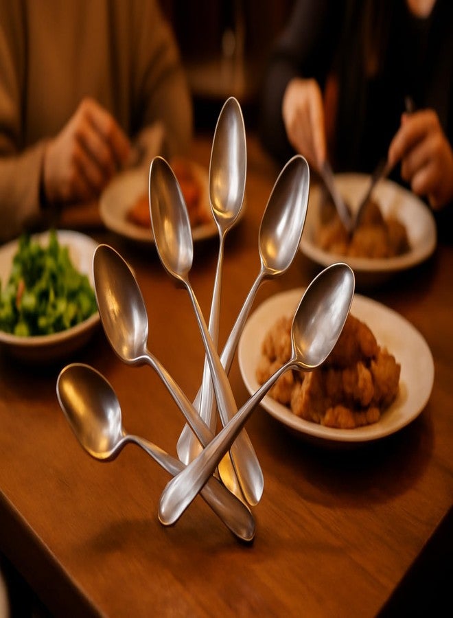 NEERAK Stainless Steel Table Spoons Set of 6 | Heavy Duty, Rust-Resistant, Polished Flatware for Dining & Kitchen UseSpoons Length 16 cm. - Image 3