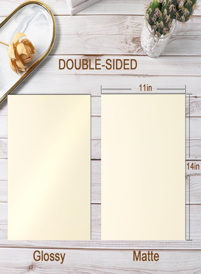 Silunkia 100 Pack Cream Poster Boards 11" x 14" Off White Poster Paper Bulk, 300gsm/110lb Heavyweight Blank Poster Board for Art Display Board,Craft Projects Presentations, Drawing Scrapbooking - Image 2