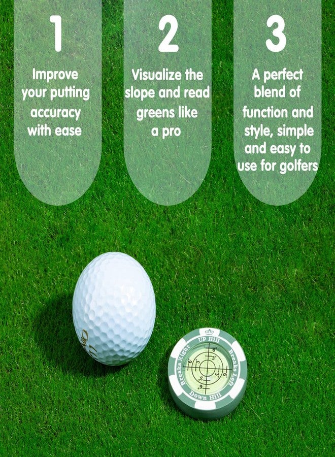 Prodigora SlopeMaster ProGreen Reader - Golf Hat Clip, High Precision Ball Marker, Green Reading Aid, Golf Accessories for Men and Women (Green) - Image 2