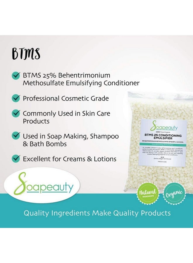 Soapeauty Btms 25% Behentrimonium Methosulfate Cetearyl Alcohol Emulsifying Conditioner ; Sizes 8 Oz To 8 Lbs ; (16 Oz / 1 Pound) - Image 4