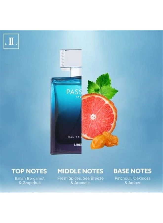 Liberty - Luxury Passion Perfume for Men (100ml/3.4Oz), Eau De Parfum (EDP) Spray, Crafted in France, Long Lasting Smell, Spicy Notes. - Image 1