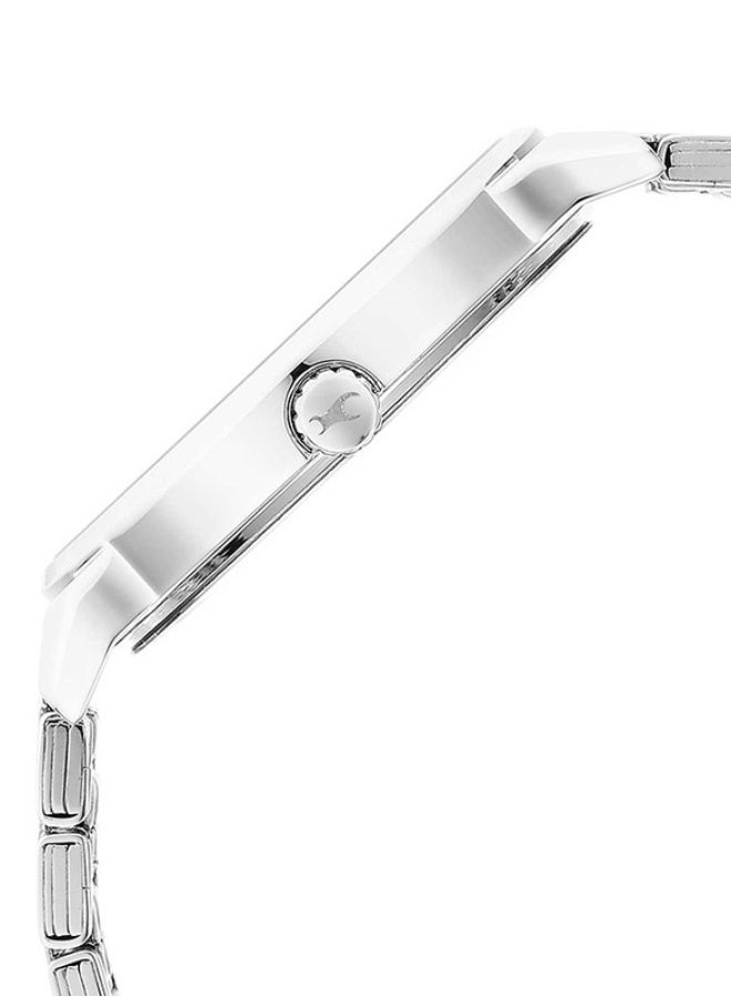 fastrack ساعة فاشترَاك الأنيقة ذات القرص الدائري الفضي وسوار معدني فضي للرجال-3278SM02 - Image 4